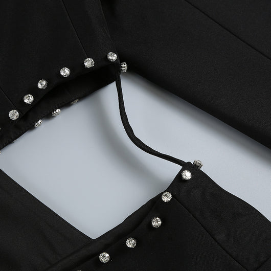 Conjunto Dos Piezas Ajustado con Cutout y Strass - Manga Larga Reductora - Image 42