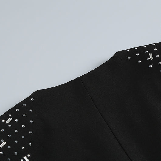 Conjunto Dos Piezas Ajustado con Cutout y Strass - Manga Larga Reductora - Image 61