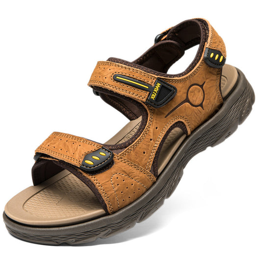 Sandalias de Cuero para Hombre - Calzado Deportivo de Verano para Playa y Exterior - Image 9