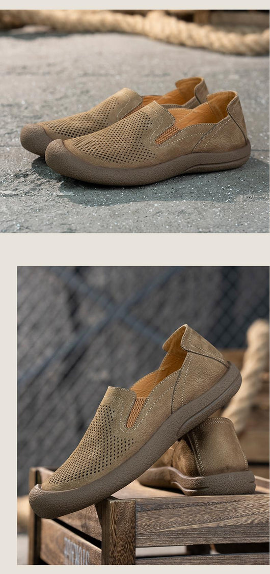 Zapatos de Cuero para Hombre Ligeros con Suela Antideslizante - Image 24