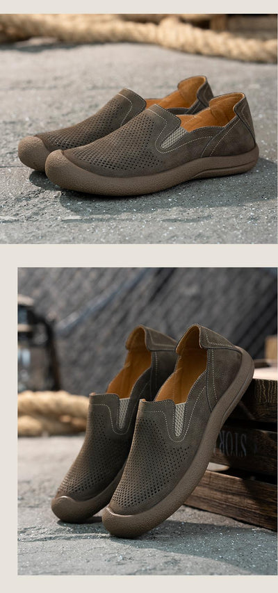 Zapatos de Cuero para Hombre Ligeros con Suela Antideslizante - Image 25