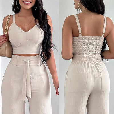 Conjunto de Dos Piezas con Tirantes para Mujer - Moda Elegante - Image 35