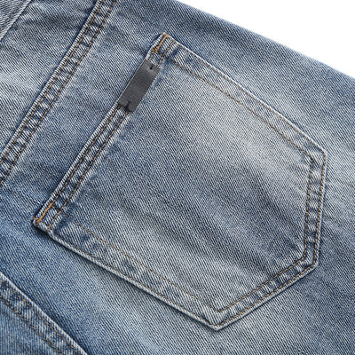 Shorts de Mezclilla Baggy Rotos con Acabado Raw Edge - Image 34