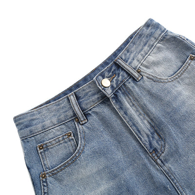 Shorts de Mezclilla Baggy Rotos con Acabado Raw Edge - Image 37