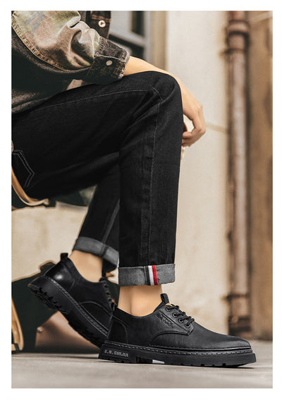 Botas Casuales de Cuero Transpirable para Hombre - Estilo Martin Verano - Image 24