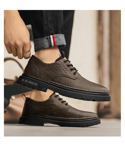 Botas Casuales de Cuero Transpirable para Hombre - Estilo Martin Verano - Image 32