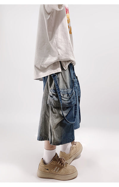 Shorts Denim Cargo Suelto Five Points Casual para Hombre - Image 51