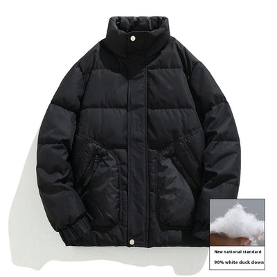 Chamarra de Plumas Ligera para Hombre - Estilo Invierno Holgado - Image 11