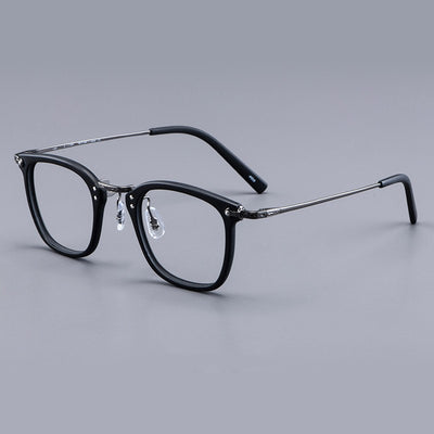 Armazón de Titanio Puro GMS806 - Gafas Retro Estilo Lámina para Miopía y Uso Empresarial - Image 19
