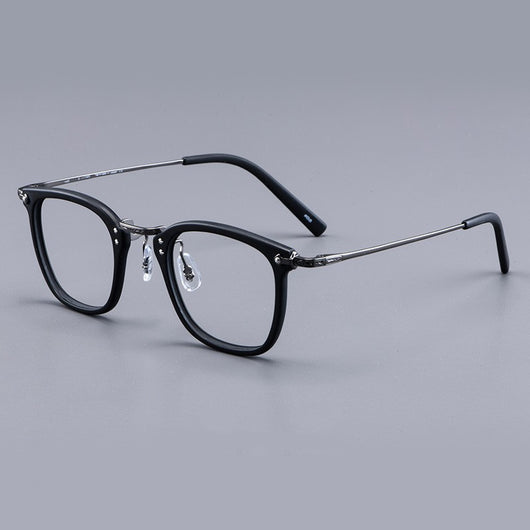 Armazón de Titanio Puro GMS806 - Gafas Retro Estilo Lámina para Miopía y Uso Empresarial - Image 19