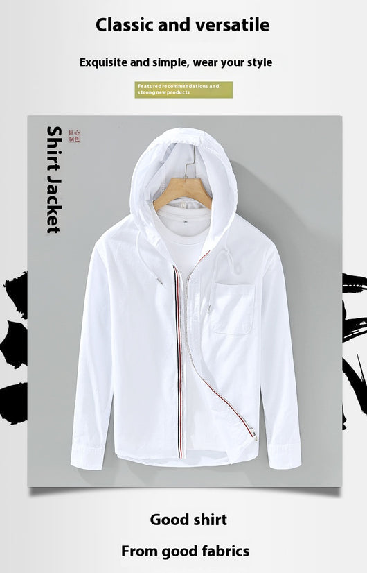 Chamarra Sudadera con Capucha de Algodón - Estilo Casual Americano para Hombre - Image 18