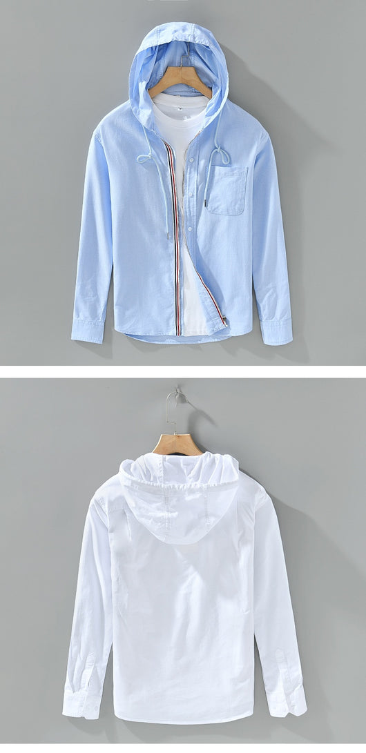 Chamarra Sudadera con Capucha de Algodón - Estilo Casual Americano para Hombre - Image 19