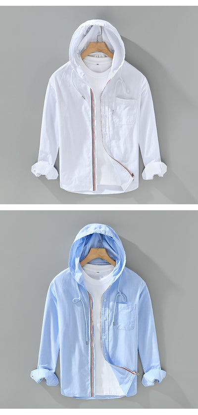 Chamarra Sudadera con Capucha de Algodón - Estilo Casual Americano para Hombre - Image 20