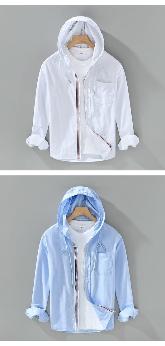 Chamarra Sudadera con Capucha de Algodón - Estilo Casual Americano para Hombre - Image 20
