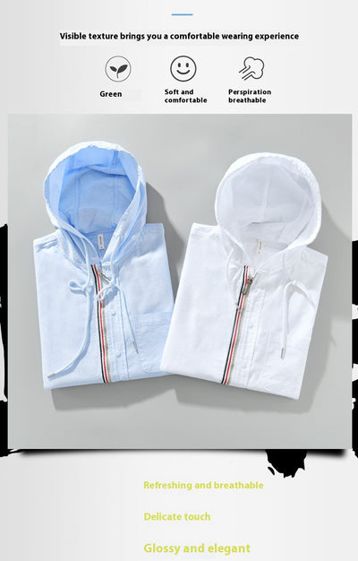 Chamarra Sudadera con Capucha de Algodón - Estilo Casual Americano para Hombre - Image 21