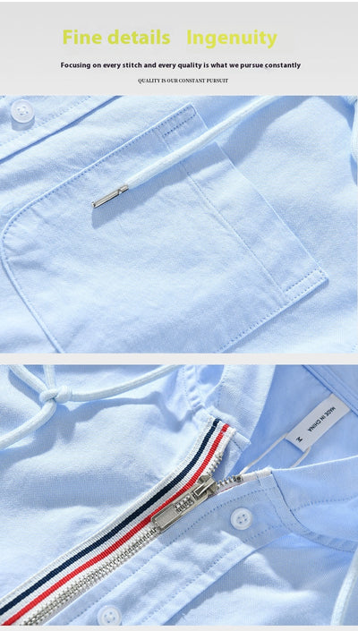 Chamarra Sudadera con Capucha de Algodón - Estilo Casual Americano para Hombre - Image 26