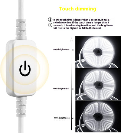 Luz Neon Táctil con Espejo LED Flexible Impermeable - Image 21