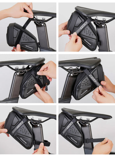 Bolsa de Sillín para Bicicleta de Montaña - Almacenamiento Compacto y Seguro - Image 25