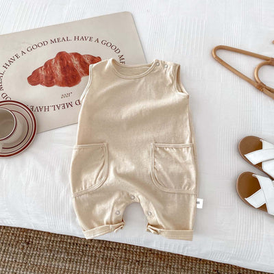 Enterizo Nórdico Minimalista para Bebé - Unisex sin Mangas - Image 28