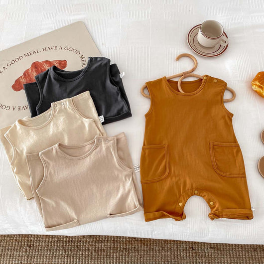 Enterizo Nórdico Minimalista para Bebé - Unisex sin Mangas - Image 29