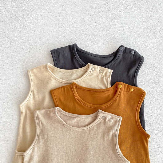 Enterizo Nórdico Minimalista para Bebé - Unisex sin Mangas - Image 35