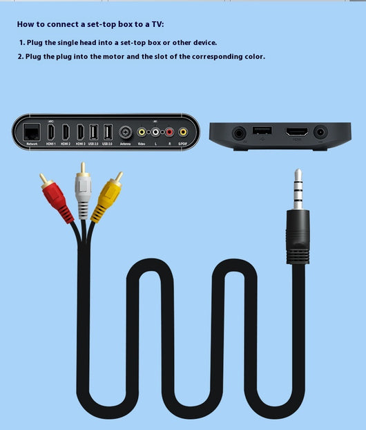 Cable de Audio y Video 3 en 1 con Conectores RCA - Decodificador TV - Image 15