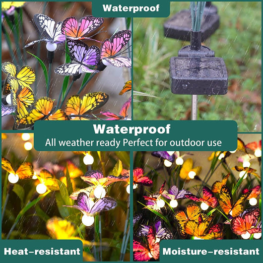 Lámpara Solar Decorativa de Jardín con Diseño de Mariposa - Image 7