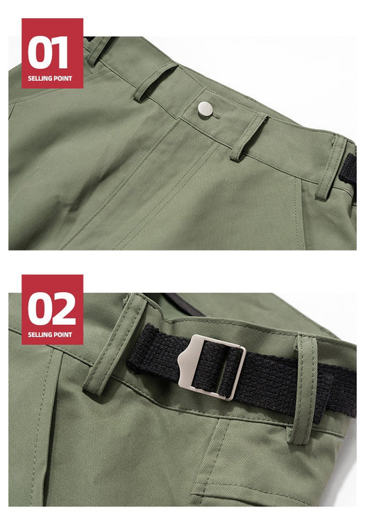 Pantalones Casuales con Cordón y Múltiples Bolsillos - Image 15