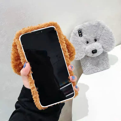 Funda Protectora para Celular con Perrito 3D Suave y Adorable - Image 13