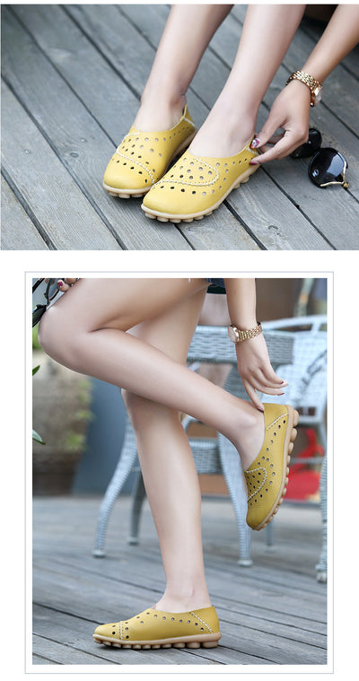 Zapatos Planos de Cuero para Mujer con Tacón Bajo - Image 18