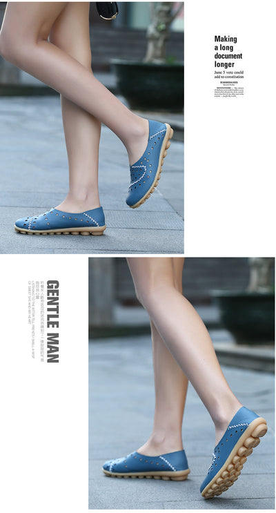 Zapatos Planos de Cuero para Mujer con Tacón Bajo - Image 21