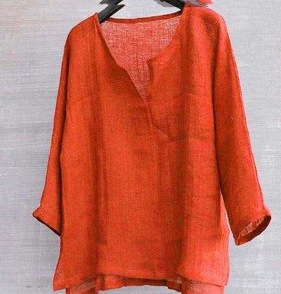 Camisa de Manga Larga Escote en V Estilo Chino para Hombre - Image 28