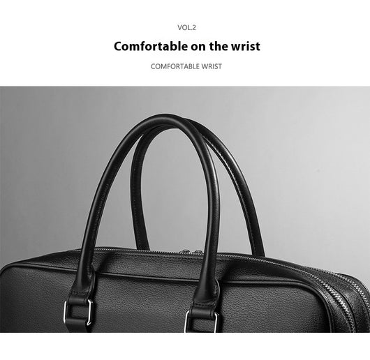 Bolso de Cuero Genuino para Hombre con Doble Cierre - Image 6