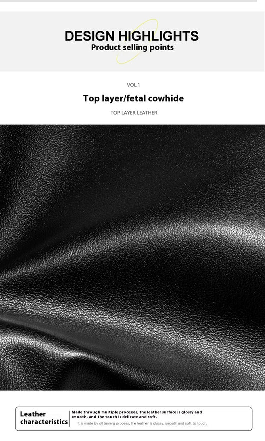 Bolso de Cuero Genuino para Hombre con Doble Cierre - Image 10