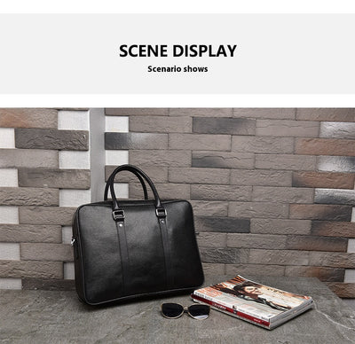 Bolso de Cuero Genuino para Hombre con Doble Cierre - Image 13