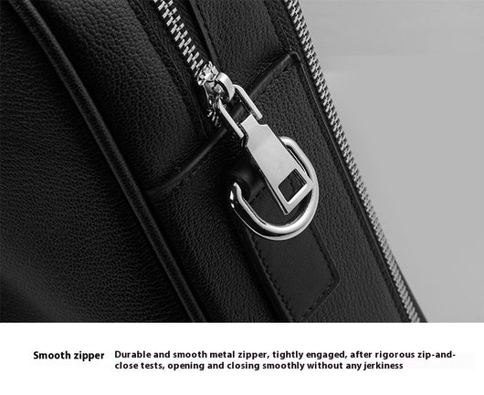 Bolso de Cuero Genuino para Hombre con Doble Cierre - Image 16