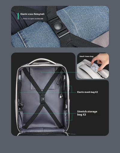 Mochila Urbana Casual para Hombre - Diseño Minimalista Otoño Invierno - Image 23