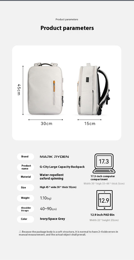 Mochila Urbana Casual para Hombre - Diseño Minimalista Otoño Invierno - Image 26