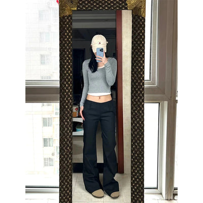 Pantalón de Talle Bajo Acampanado Mujer - Ajuste Slim con Caída Perfecta - Image 17