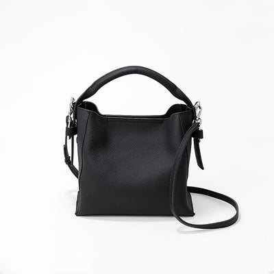 Bolso Bucket de Cuero Genuino para Mujer - Estilo Minimalista - Image 15