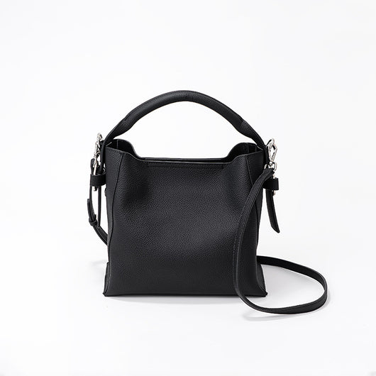 Bolso Bucket de Cuero Genuino para Mujer - Estilo Minimalista - Image 15