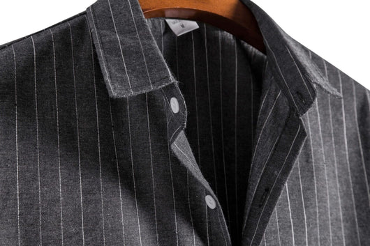 Camisa Casual a Rayas de Manga Corta para Hombre - Image 17