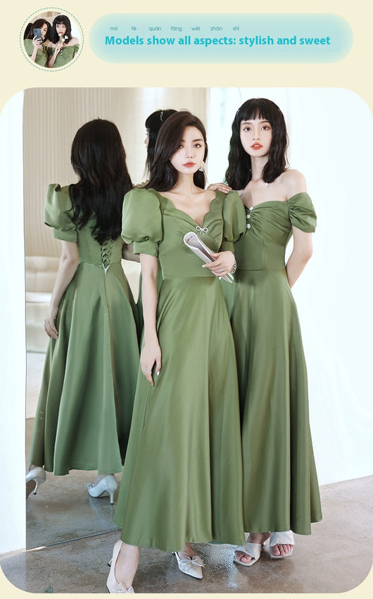 Falda Satinada Verde Aguacate para Mujer - Colección Primavera Sisters - Image 21