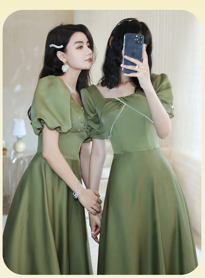 Falda Satinada Verde Aguacate para Mujer - Colección Primavera Sisters - Image 24