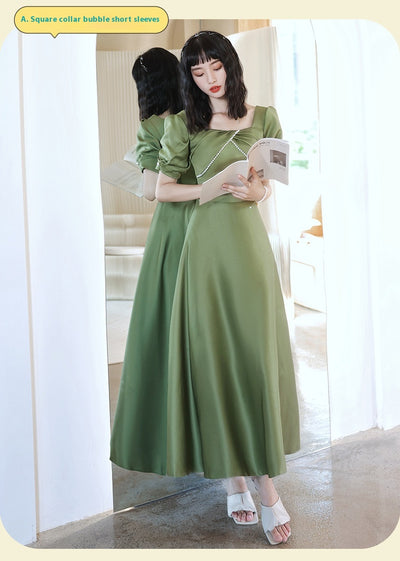 Falda Satinada Verde Aguacate para Mujer - Colección Primavera Sisters - Image 25
