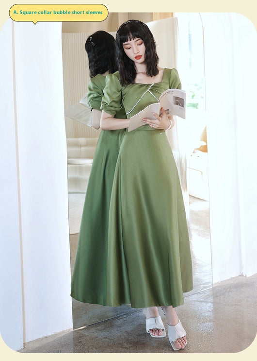 Falda Satinada Verde Aguacate para Mujer - Colección Primavera Sisters - Image 25