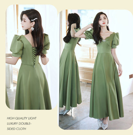Falda Satinada Verde Aguacate para Mujer - Colección Primavera Sisters - Image 30