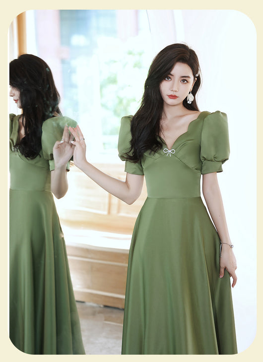 Falda Satinada Verde Aguacate para Mujer - Colección Primavera Sisters - Image 31