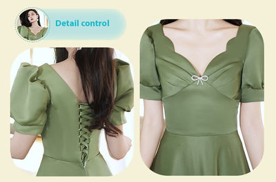 Falda Satinada Verde Aguacate para Mujer - Colección Primavera Sisters - Image 32