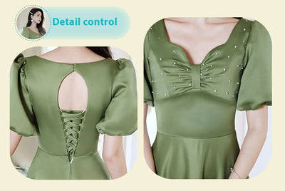 Falda Satinada Verde Aguacate para Mujer - Colección Primavera Sisters - Image 36